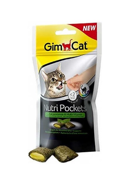 Gim Cat Kedi Ödül Tableti Nutri Pockets Kedi Otu Multivitamin