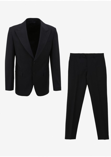 Normal Bel Slim Fit Lacivert Erkek Takım Elbise BBSS24MSU013