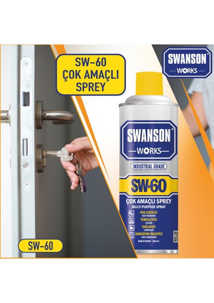 Swanson Works Sw-60 Pas Sökücü Korozyon Önleyici Çok Amaçlı Multi Sprey 400 ml