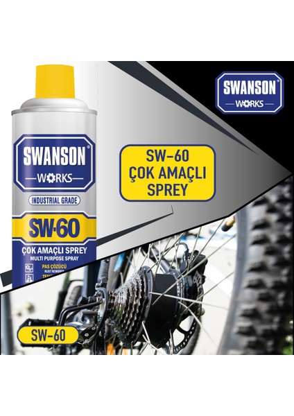 Swanson Works Sw-60 Pas Sökücü Korozyon Önleyici Çok Amaçlı Multi Sprey 400 ml