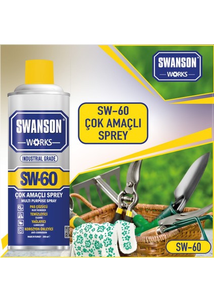 Swanson Works Sw-60 Pas Sökücü Korozyon Önleyici Çok Amaçlı Multi Sprey 400 ml