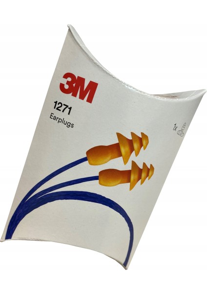 3M1271 Yıkanabilir Ipli, Karton Kutulu Kulak Tıkacı 1 Çift
