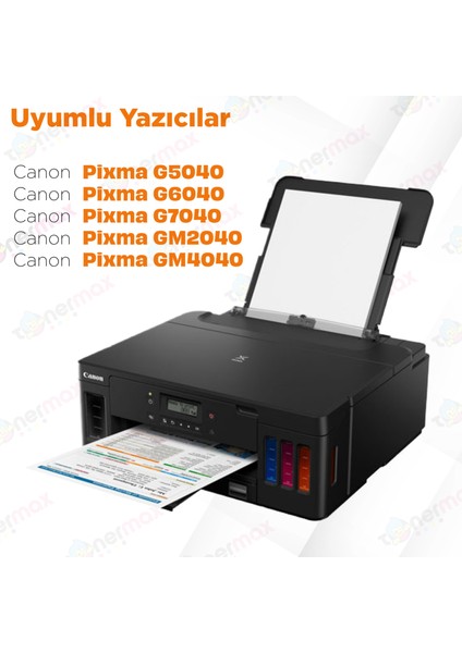 Pixma GM2040 Muadil Mürekkep Takımı / Canon Gı-40 /GM2040