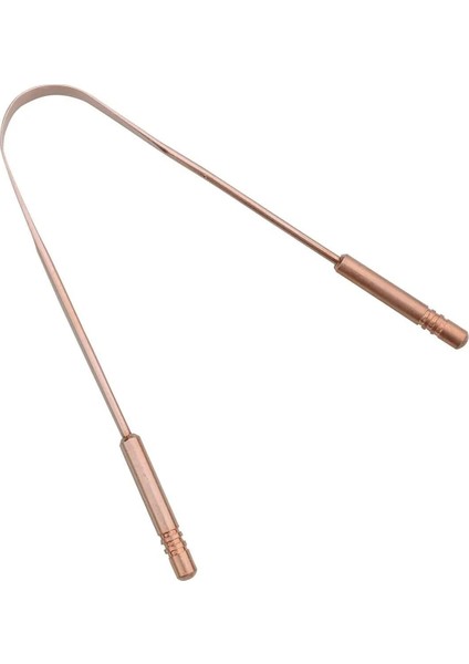 Antibakteryel Bakır Yoga Dil Kazıma Çubuğu Dil Temizleyici %100 Bakır Dil Sıyırıcı