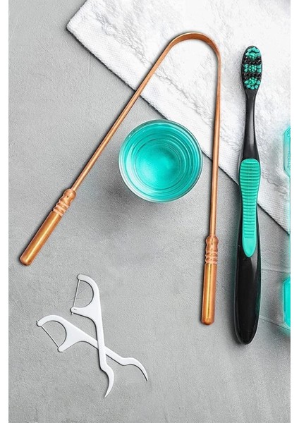 Antibakteryel Bakır Yoga Dil Kazıma Çubuğu Dil Temizleyici %100 Bakır Dil Sıyırıcı indirimleri