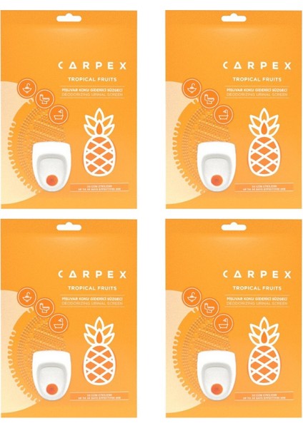 Pisuvar Koku Giderici Süzgeci 4'lü Set