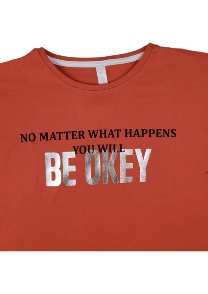 Kız Çocuk T-Shirt Yazlık Pamuklu Penye Kuyruk Be Okay