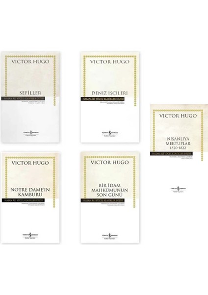 Nişanlıya Mektuplar - Deniz İşçileri - Sefiller - Notre Dame’ın Kamburu - Bir İdam Mahkumunun Son Günü - Victor Hugo - 5 Kitap