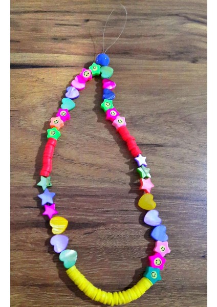 Cep Telefonu Askısı Renkli Kalp Düğmeli fiyatları