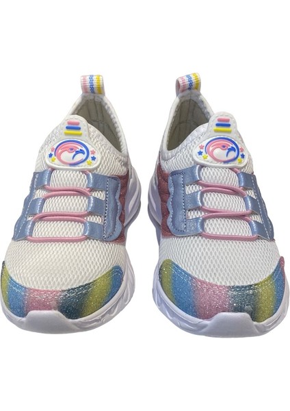 Kız Çocuk Renkli Fileli Spor Ayakkabı modelleri