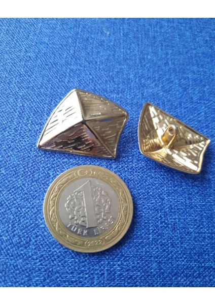 Özel Tarasım 3 cm Yamuk Düğme1 Paket 6 Adet