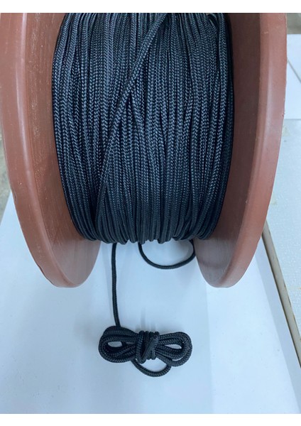 Siyah iskota Halat 5mm 10 Metre