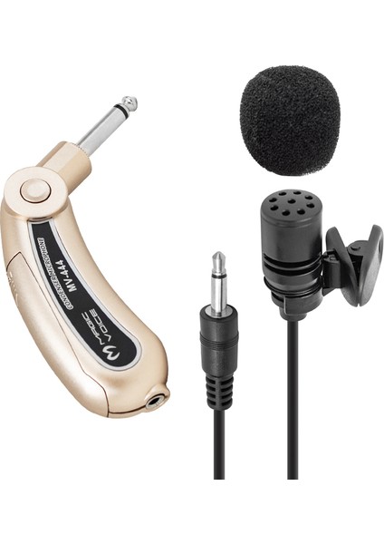 Magicvoice 5 Metre Kablolu Condenser Yaka Mikrofonu Mikrofon 3.5 mm Condenser 6.3 mm Jack Girişli Soketli Mandallı