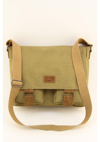 Unisex Kanvas Su Geçirmez Postacı Iş Okul Evrak Laptop Notebook Çantası fiyatları