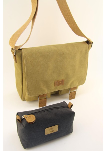 Unisex Kanvas Su Geçirmez Postacı Iş Okul Evrak Laptop Notebook Çantası fırsatları