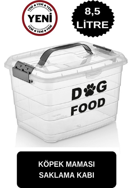 3,5 kg Köpek Mama Saklama Kabı Mama Saklama Kabı Köpek Maması Saklama Kabı Mama Saklama Kutusu
