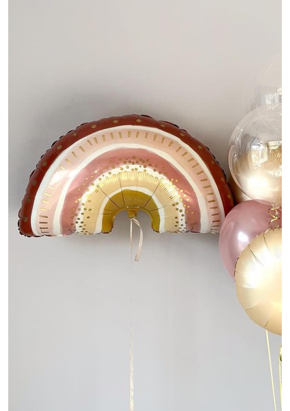 Boho Gökkuşağı Folyo Balon Retro Balonlar 76CM fırsatları