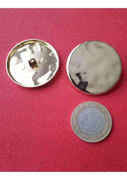 Özel Tasarım 4cm Light Altın Kaplamalı Metal Düğme 1 Paket 3 Adet fiyatları
