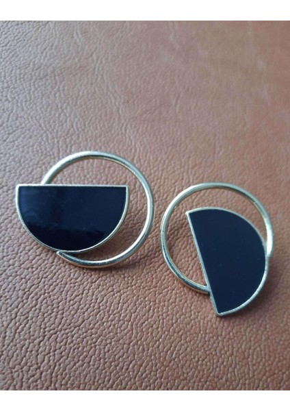 Özel Tasarım Siyah Mineli Gold Kaplamalı 3,5 cm Metal Düğme 1 Paket 6 Adet fiyatları