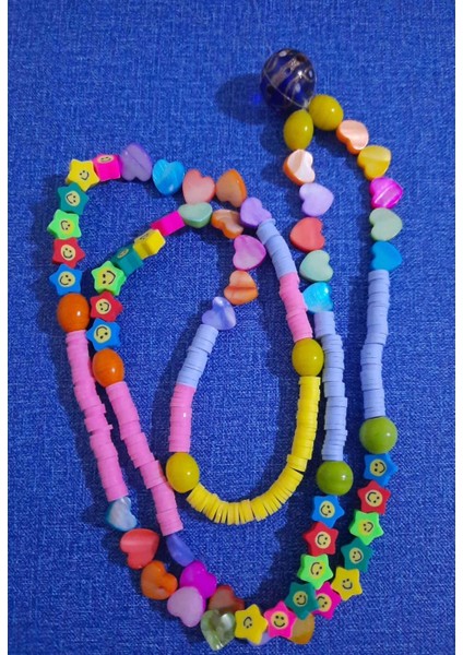 Cep Telefonu Boyun Askısı Renkli Kalp Düğmeli fiyatları