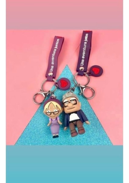 Yukarı Bak (Carl And Ellie )Anahtarlık ve Çanta Süsü
