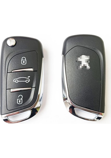Peugeot Partner 307 407 508 Pil Yataksız 3 Tuş Logolu Çevirici Modifiye Dönüşüm Anahtar Kumanda Kabı fiyatları