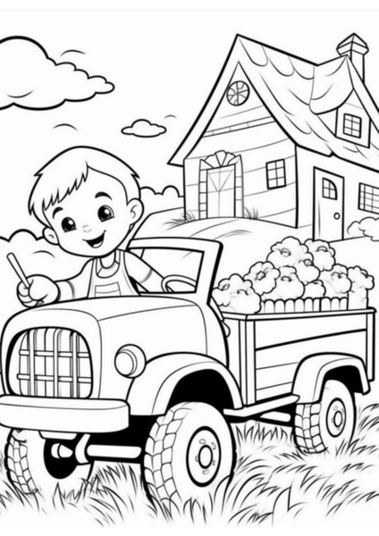 Köy Hayatı Boyama Kitap Seti 3 Kitap fiyatları