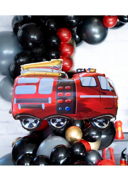 Itfaiye Kamyonu Folyo Balon Itfaiye Balonu