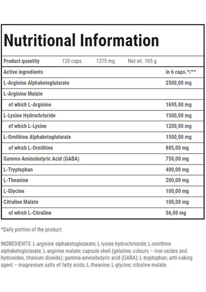 Nutritşon Gh Up Growth Hormone Night Formula 120 Caps