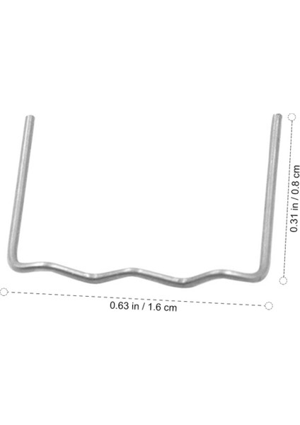 Paslanmazçelik 0.8mm 500 Adet Zımba Teli Plastik Kaynak Tamir Araba Tampon Onarım Zımba Teli