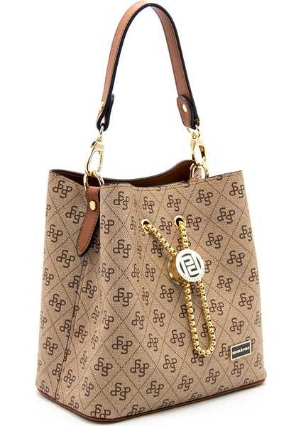 Kadın Çapraz Çanta 967-42860 Silver Polo Çapraz Bayan Çantası M178 Koyu Bej-Mat Taba fiyatları