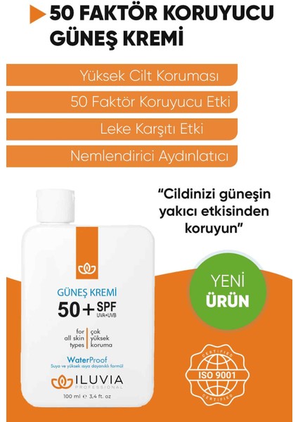 Leke Karşıtı Cilt Tonu Eşitleyici Yüksek Korumalı Yüz Ve Vücut Güneş Kremi 50 Spf 130 ml