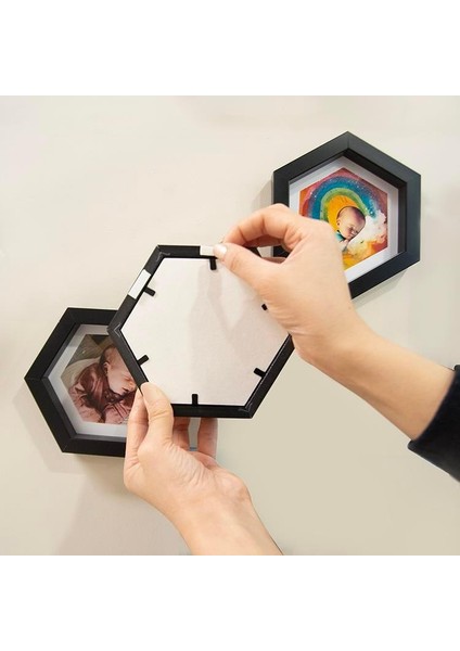 Kişiye Özel 3 Lü Altıgen Çerçeve