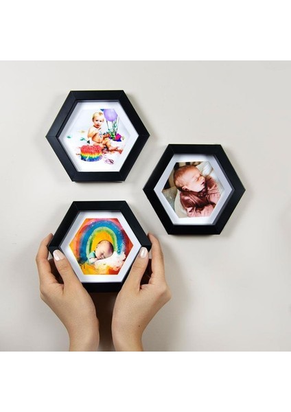 Kişiye Özel 3 Lü Altıgen Çerçeve fiyatları