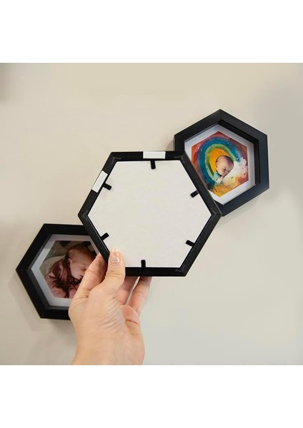 Kişiye Özel 3 Lü Altıgen Çerçeve modelleri