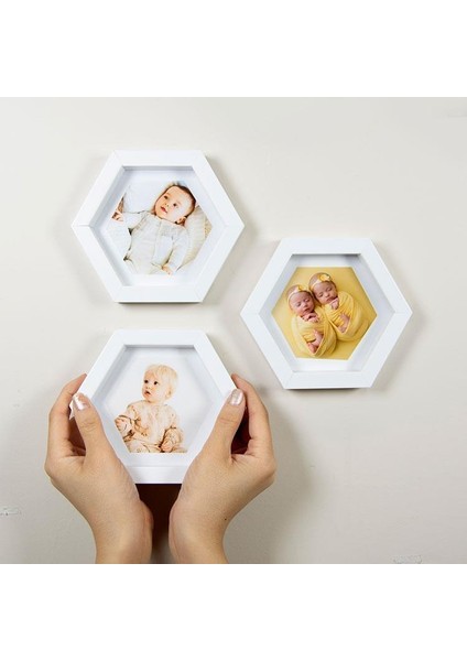 Kişiye Özel 3 Lü Altıgen Çerçeve fırsatları