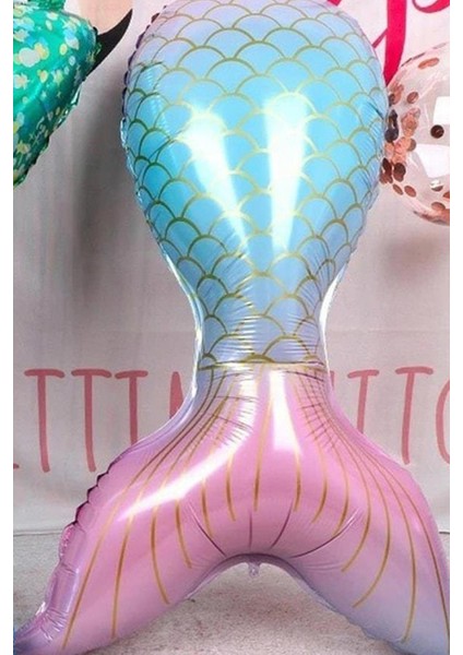 Deniz Kızı Kuyruğu Folyo Balon modelleri