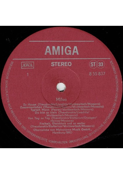 Milva – Milva Pop Vinly Plak Alithestereo