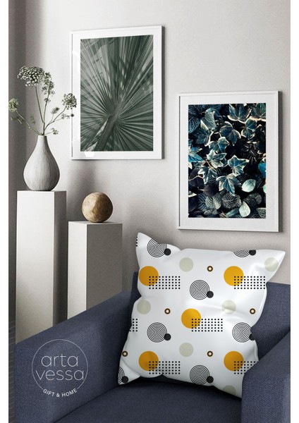 Çift Tarafı Dijital Baskılı Dekoratif Suni Deri Kırlent Kılıfı fiyatları