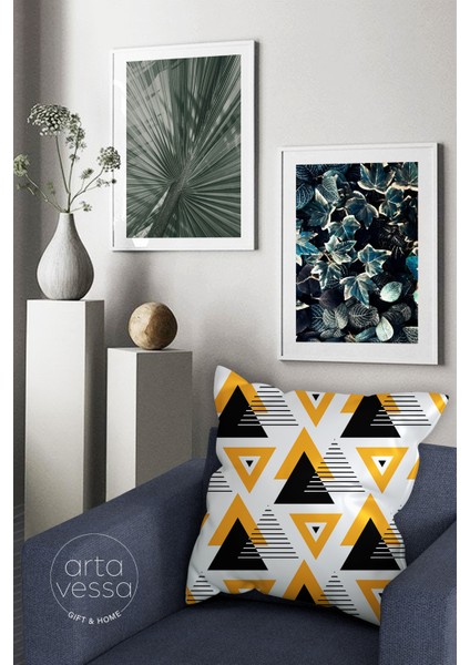 Çift Tarafı Dijital Baskılı Dekoratif Suni Deri Kırlent Kılıfı fiyatları