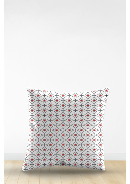 Çift Tarafı Dijital Baskılı Dekoratif Suni Deri Kırlent Kılıfı