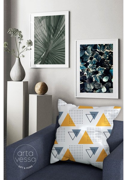 Çift Tarafı Dijital Baskılı Dekoratif Suni Deri Kırlent Kılıfı fiyatları