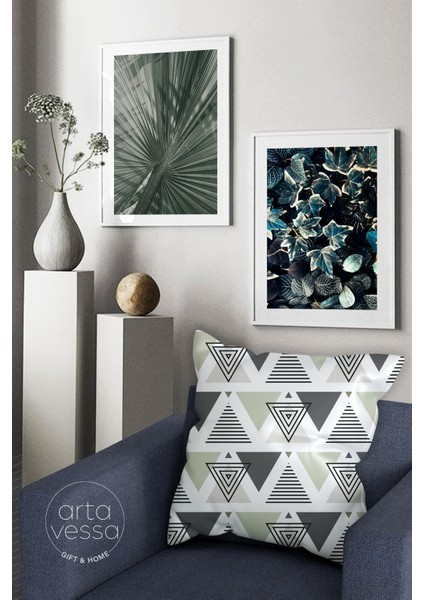 Çift Tarafı Dijital Baskılı Dekoratif Suni Deri Kırlent Kılıfı fiyatları