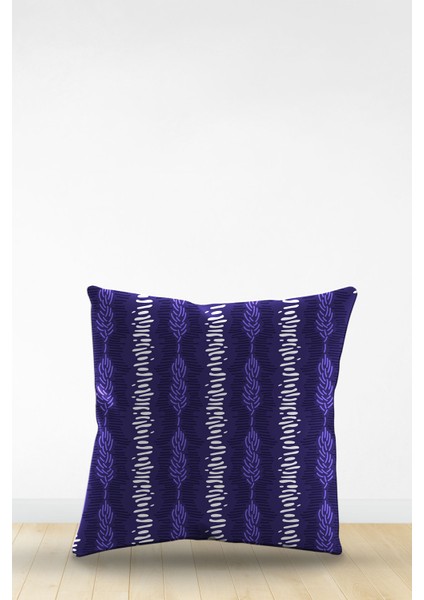 Çift Tarafı Dijital Baskılı Dekoratif Suni Deri Kırlent Kılıfı