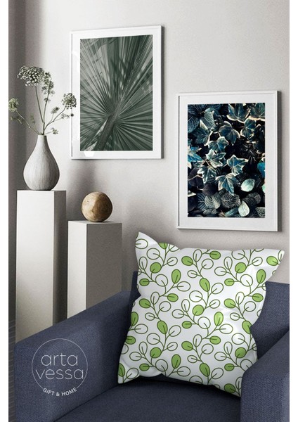 Çift Tarafı Dijital Baskılı Dekoratif Suni Deri Kırlent Kılıfı fiyatları