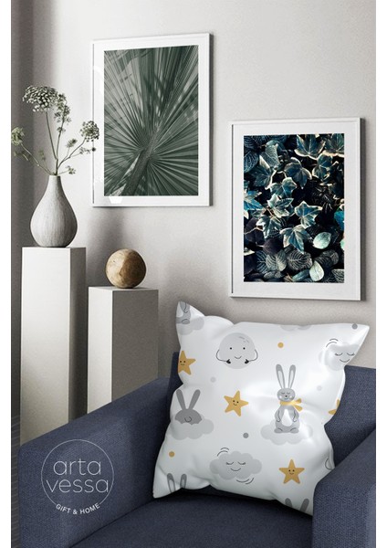 Çift Tarafı Dijital Baskılı Dekoratif Suni Deri Kırlent Kılıfı fiyatları