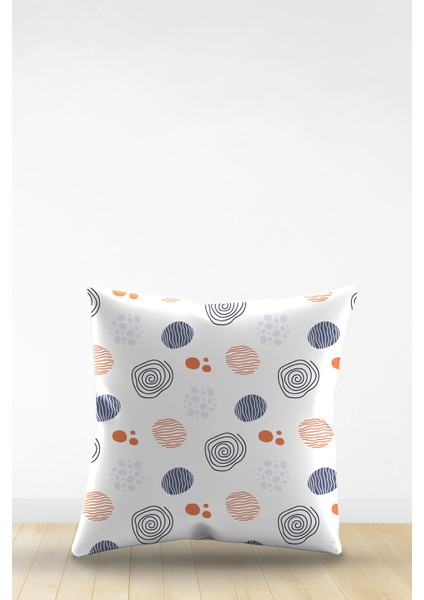 Çift Tarafı Dijital Baskılı Dekoratif Suni Deri Kırlent Kılıfı