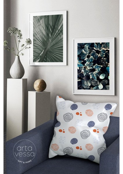 Çift Tarafı Dijital Baskılı Dekoratif Suni Deri Kırlent Kılıfı fiyatları