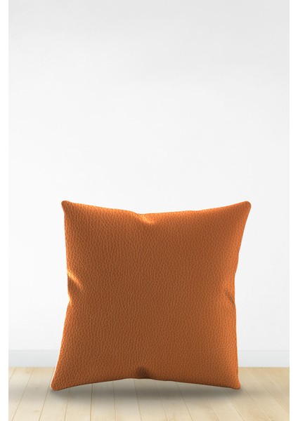 Çift Tarafı Dijital Baskılı Dekoratif Suni Deri Kırlent Kılıfı