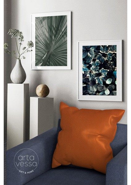 Çift Tarafı Dijital Baskılı Dekoratif Suni Deri Kırlent Kılıfı fiyatları